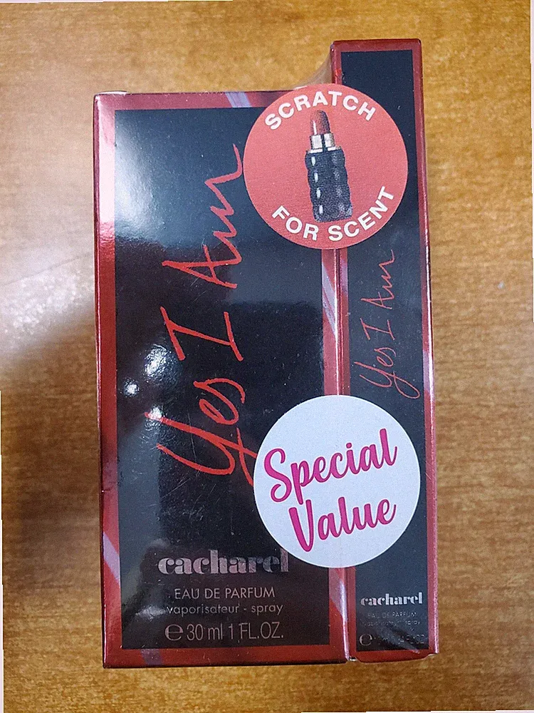 2 Pk Cacharel Yes I Am Eau de Parfum Spray 1 oz + 0.34 oz Travel Size 1510 R7P4a