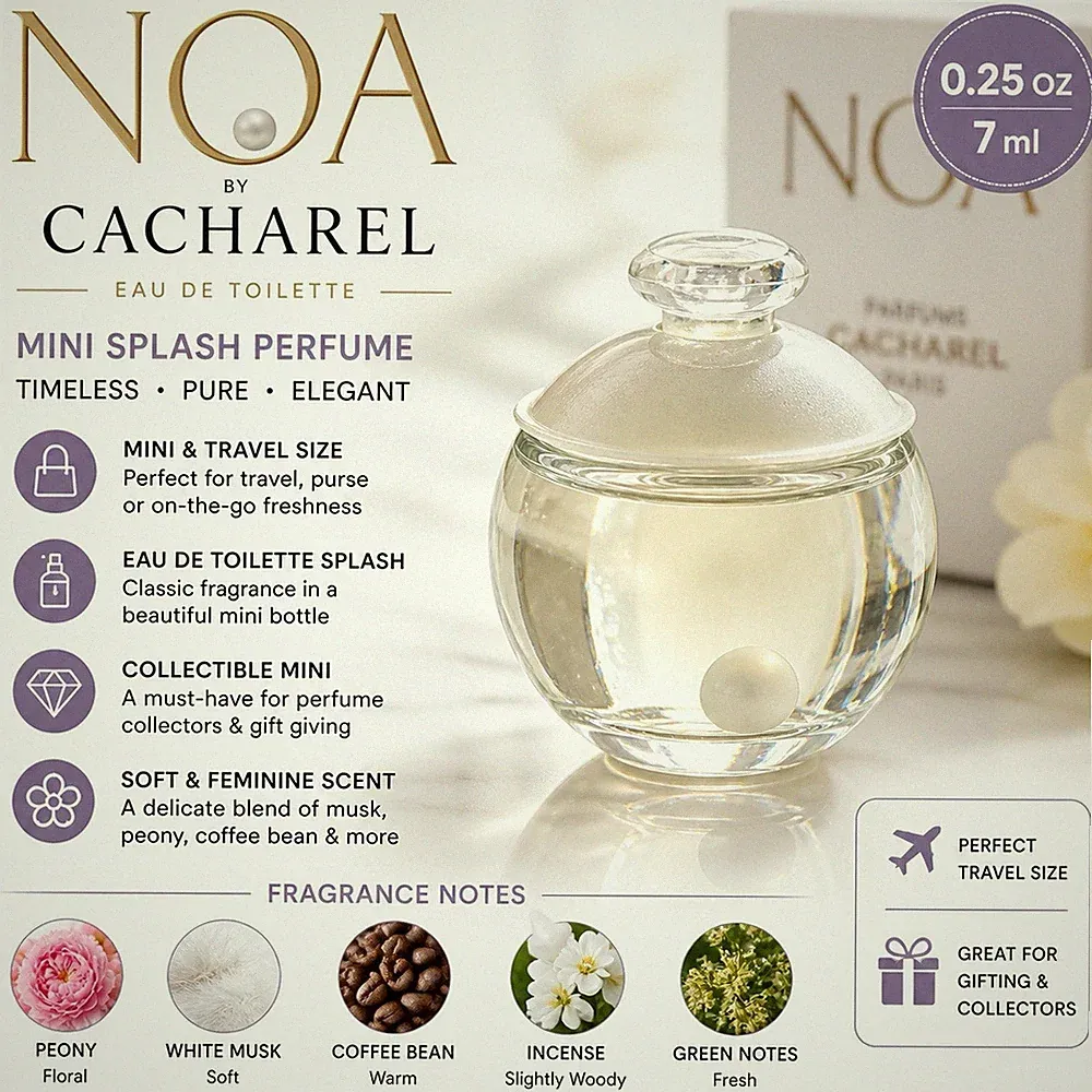 Cacharel Noa Mini Perfume 0.25oz 7ml EDT Splash Travel Size Women Fragrance