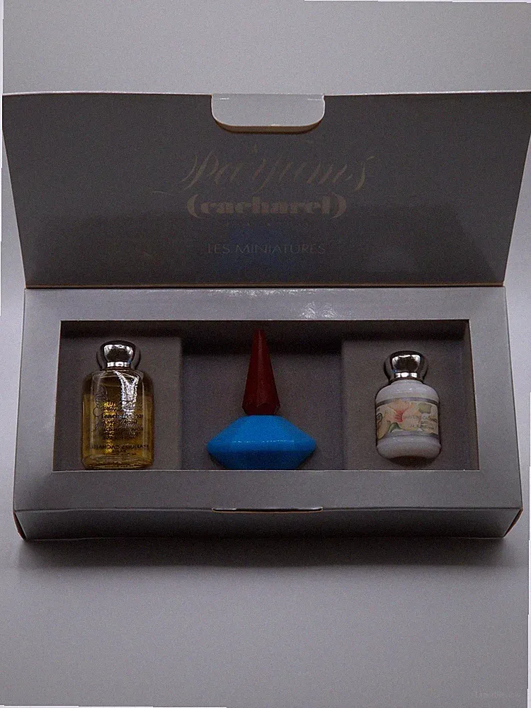 Parfums Cacharel — "Les Miniatures" — Vintage 3-Piece Miniature Gift Set — 1980s
